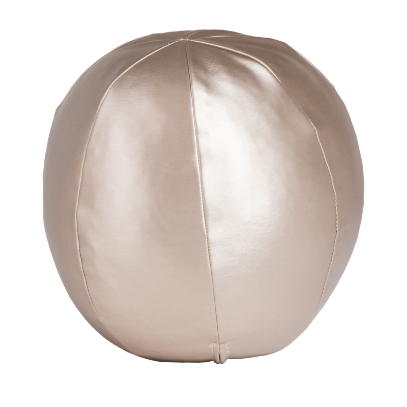 WOOOD-collectie RODEO BAL KUSSEN KLEIN METALLIC NATUREL