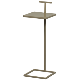 WOOOD TOSTE BIJZETTAFEL METAAL DONKERZAND