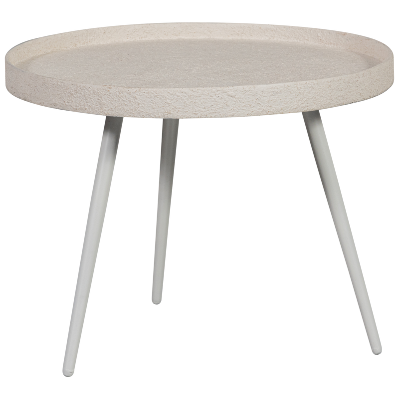 WOOOD-collectie BOUNDS BIJZETTAFEL L HOUT/METAAL NATUREL 44XO58 CM