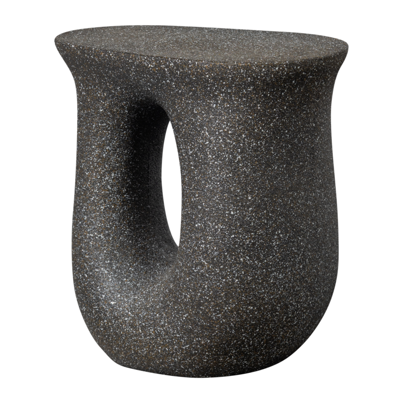 WOOOD-collectie MOSON BIJZETTAFEL MET SPIKKELS ZWART