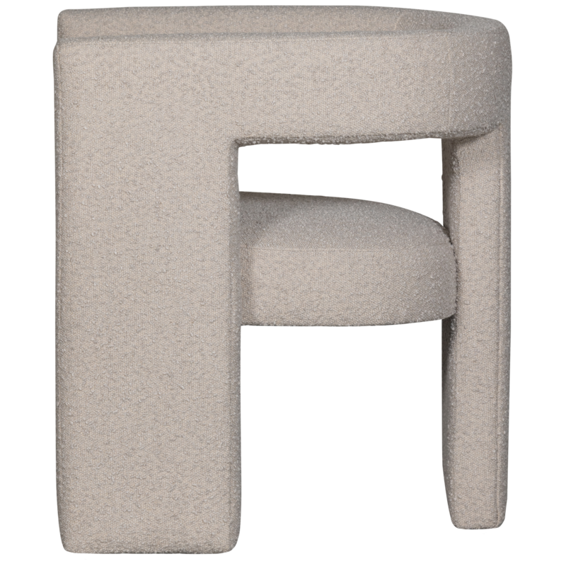 WOOOD-collectie TIWA FAUTEUIL BOUCLE BEIGE