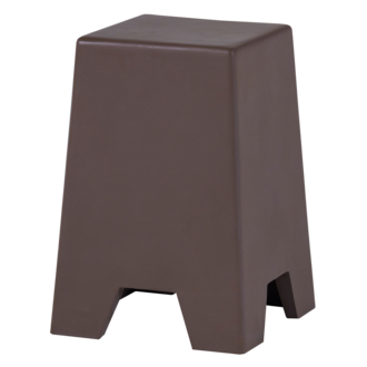 WOOOD ZINA BIJZETTAFEL HOOG CEMENT BRUIN