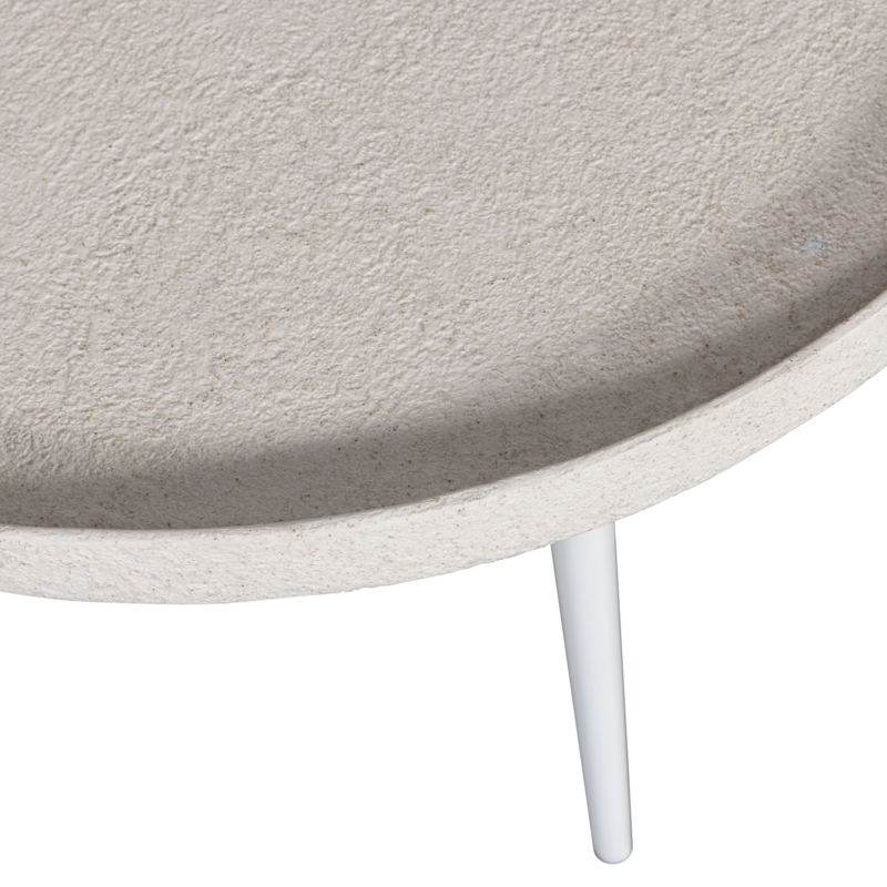 WOOOD-collectie BOUNDS BIJZETTAFEL L HOUT/METAAL NATUREL 44XO58 CM