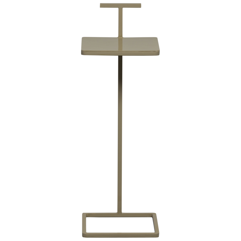 WOOOD-collectie TOSTE BIJZETTAFEL METAAL DONKERZAND