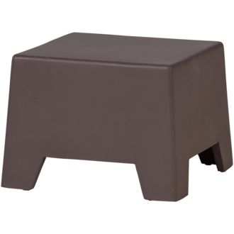 WOOOD ZINA BIJZETTAFEL LAAG CEMENT BRUIN