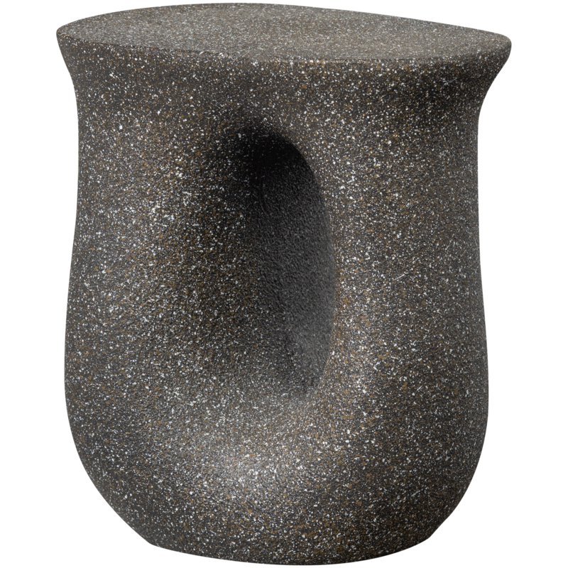 WOOOD-collectie MOSON BIJZETTAFEL MET SPIKKELS ZWART