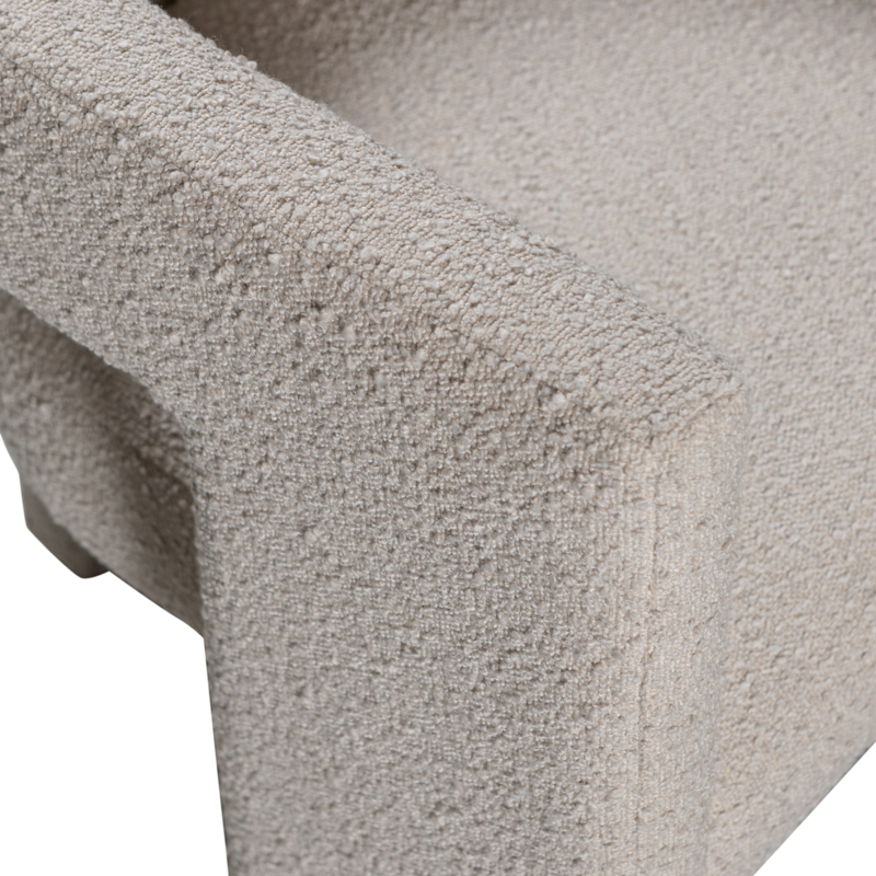 WOOOD-collectie TIWA FAUTEUIL BOUCLE BEIGE