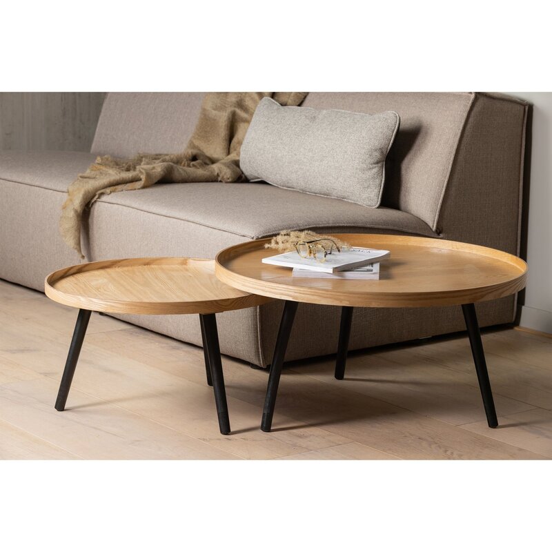 WOOOD-collectie MESA BIJZETTAFEL L HOUT NATUREL 34xO60 [fsc]