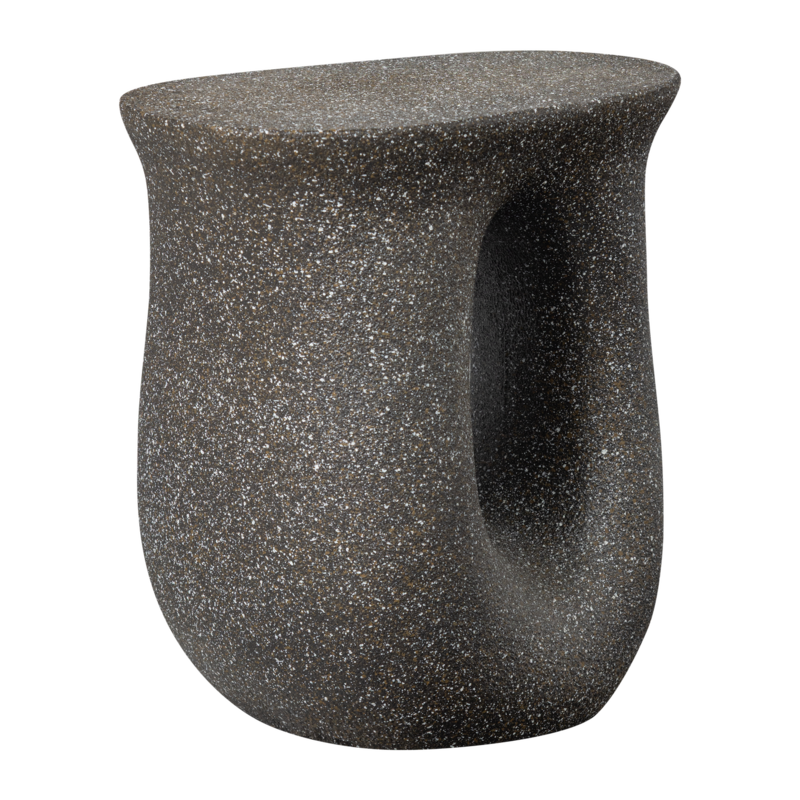 WOOOD-collectie MOSON BIJZETTAFEL MET SPIKKELS ZWART