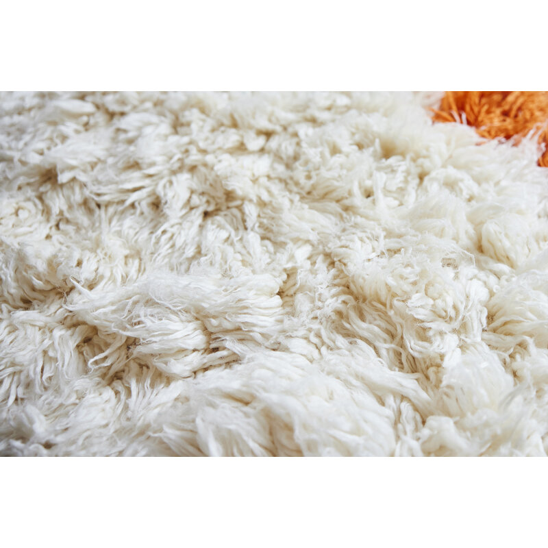 HKLIVING-collectie Fluffy vloerkleed 'retro summers' 250x250 cm