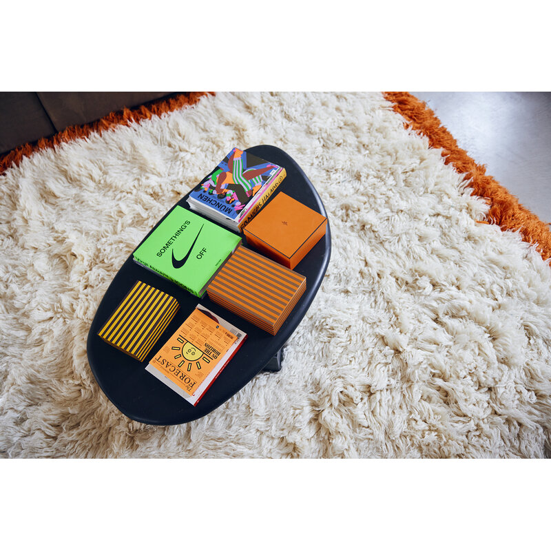 HKLIVING-collectie fluffy square rug 'retro summers' (250x250) - Copy