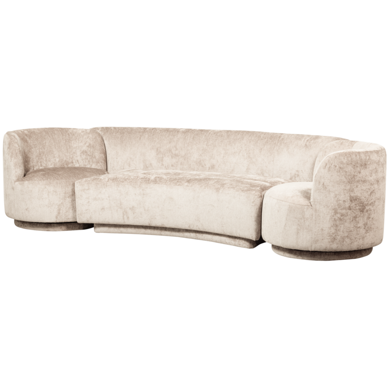 WOOOD-collectie COMBI-POPULAR: BANKJE + FAUTEUILS NATUREL