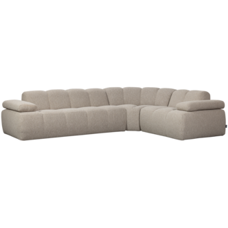 WOOOD MOJO HOEKBANK RECHTS BOUCLE BEIGE MELANGE