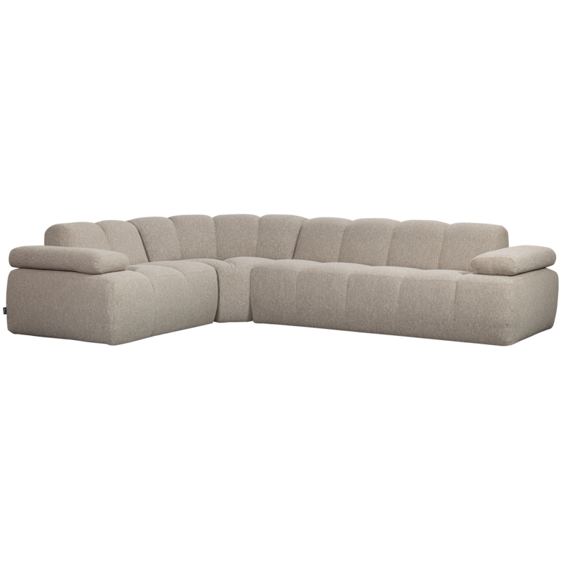 WOOOD-collectie MOJO HOEKBANK LINKS BOUCLE BEIGE MELANGE