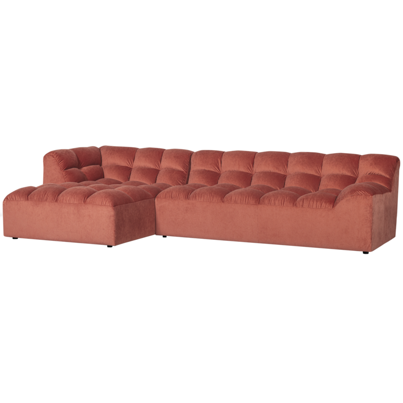 WOOOD-collectie ALLURE CHAISE LONGUE LINKS VELVET BLUSH