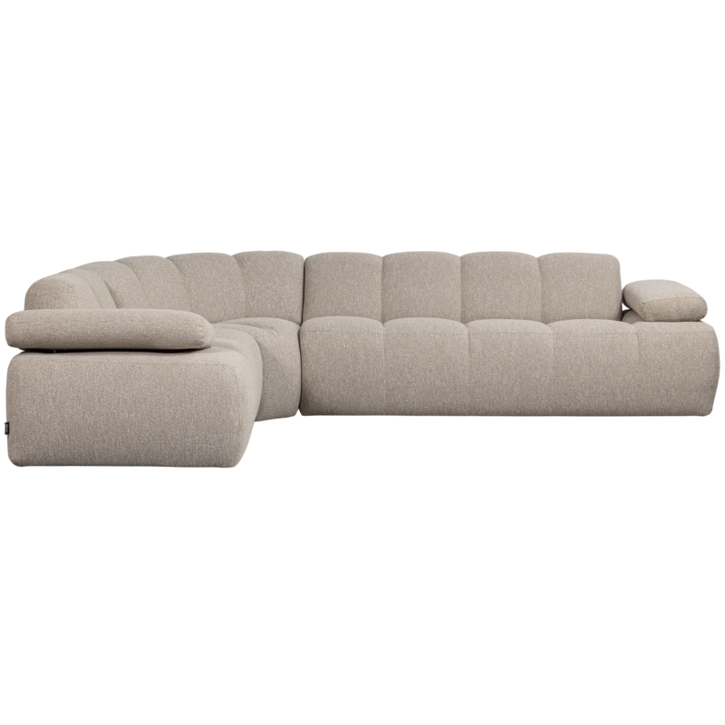 WOOOD-collectie MOJO HOEKBANK LINKS BOUCLE BEIGE MELANGE