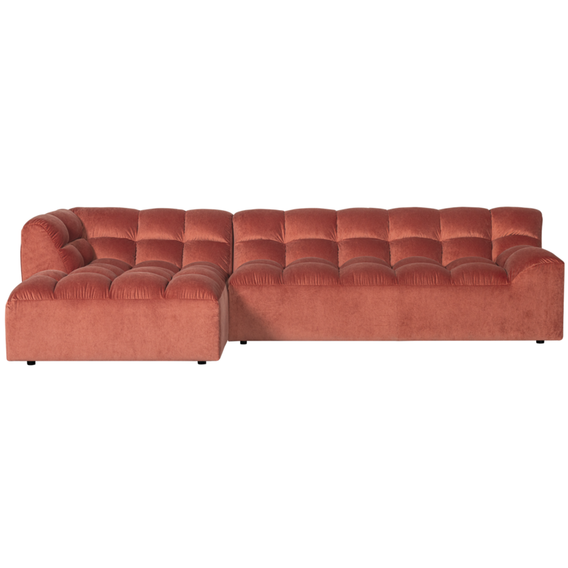 WOOOD-collectie ALLURE CHAISE LONGUE LINKS VELVET BLUSH