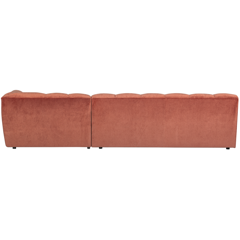 WOOOD-collectie ALLURE CHAISE LONGUE RECHTS VELVET BLUSH