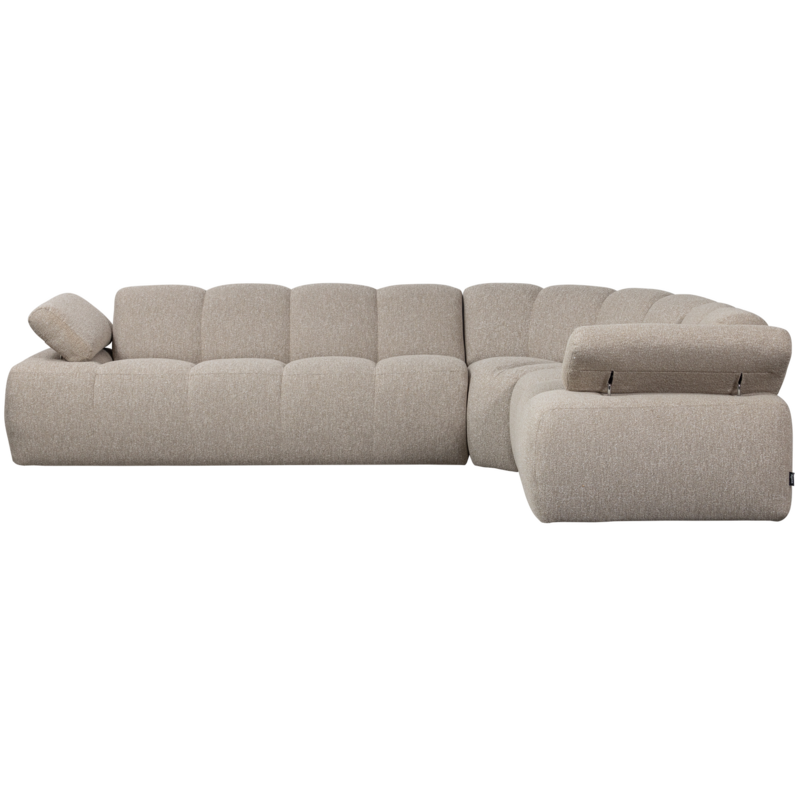 WOOOD-collectie MOJO HOEKBANK RECHTS BOUCLE BEIGE MELANGE