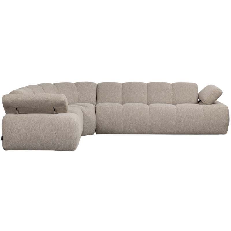 WOOOD-collectie MOJO HOEKBANK LINKS BOUCLE BEIGE MELANGE
