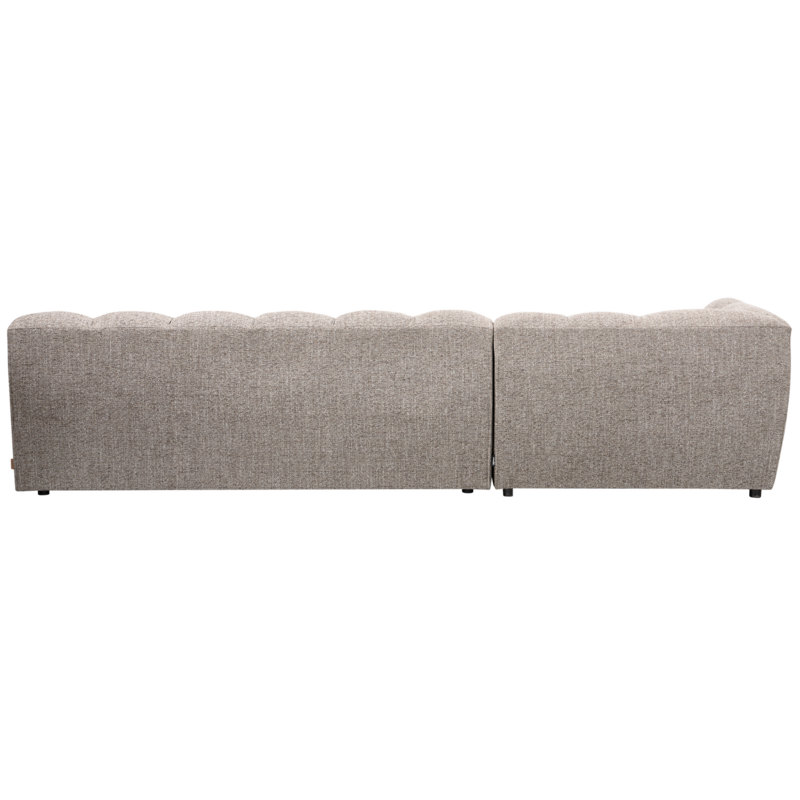 WOOOD-collectie ALLURE CHAISE LONGUE LINKS GEWEVEN STOF KLEI MELANGE