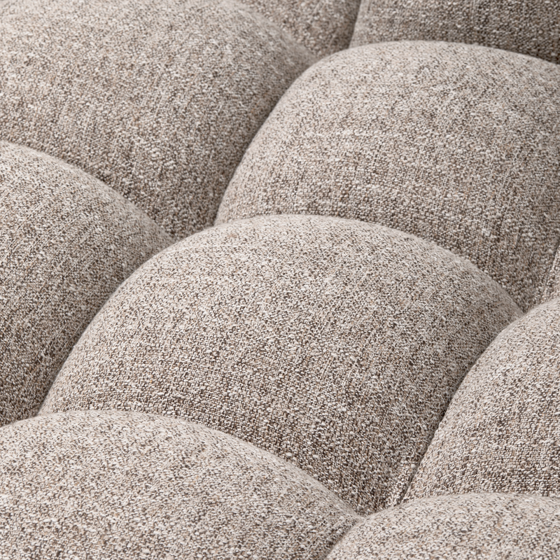 WOOOD-collectie ALLURE CHAISE LONGUE LINKS GEWEVEN STOF KLEI MELANGE