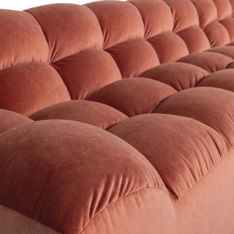 WOOOD-collectie ALLURE CHAISE LONGUE RECHTS VELVET BLUSH