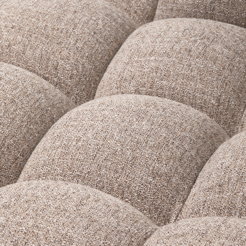 WOOOD-collectie ALLURE CHAISE LONGUE LINKS GEWEVEN STOF BRUIN MELANGE