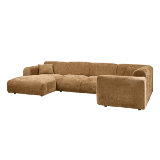 WOOOD CLOUD HOEKBANK RECHTS CHENILLE HONINGGEEL [fsc]
