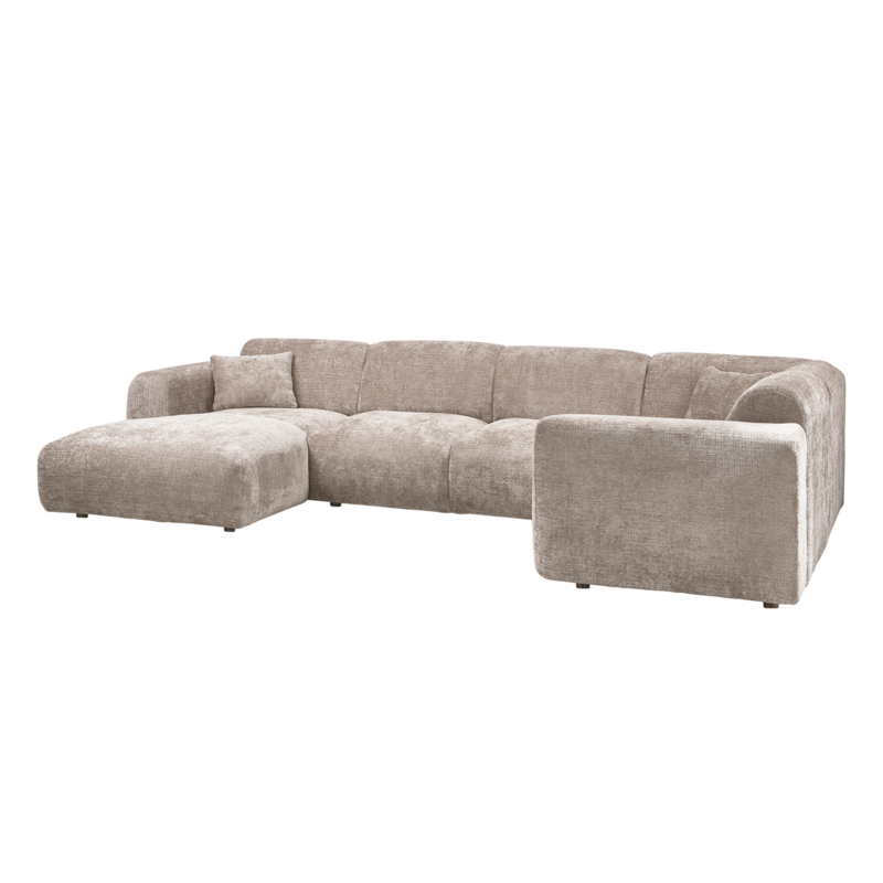 WOOOD-collectie CLOUD HOEKBANK RECHTS CHENILLE NATUREL [fsc]