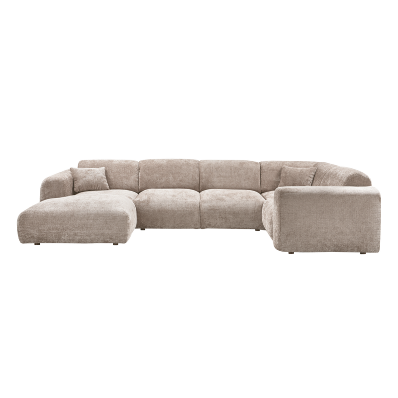 WOOOD-collectie CLOUD HOEKBANK RECHTS CHENILLE NATUREL [fsc]