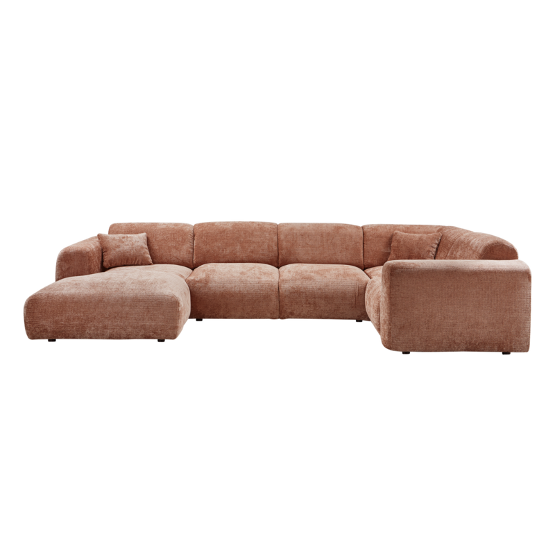 WOOOD-collectie CLOUD HOEKBANK RECHTS CHENILLE TERRA [fsc]