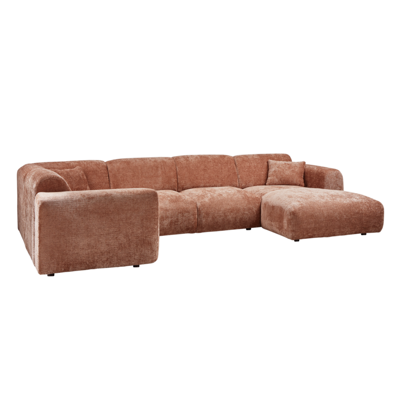 WOOOD-collectie CLOUD HOEKBANK LINKS CHENILLE TERRA [fsc]