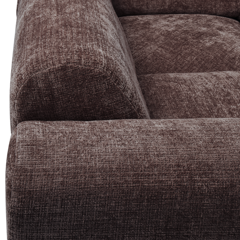 WOOOD-collectie CLOUD HOEKBANK LINKS CHENILLE WARMBRUIN [fsc]