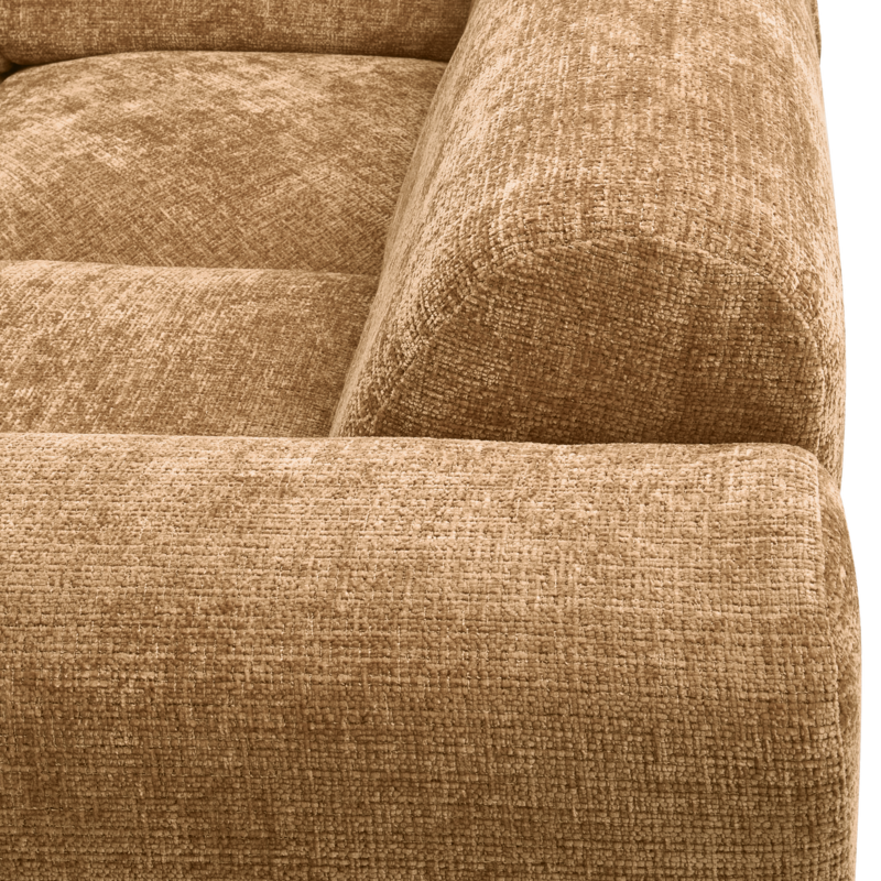 WOOOD-collectie CLOUD HOEKBANK RECHTS CHENILLE HONINGGEEL [fsc]