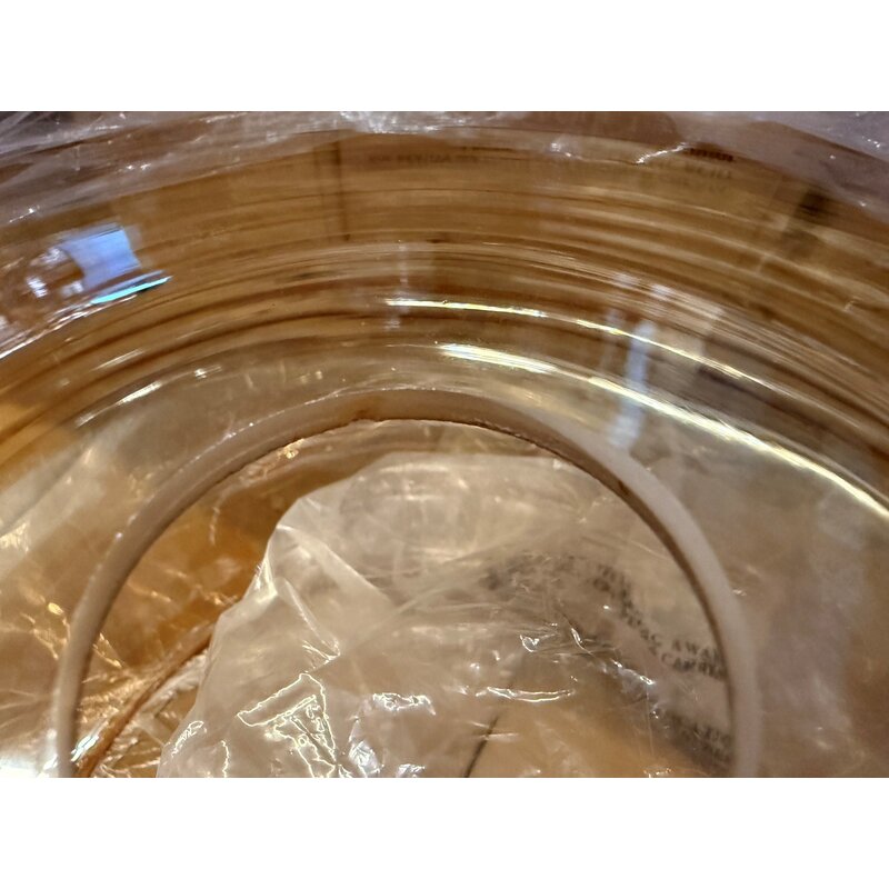 it's about RoMi-collectie Hanglamp glas Verona ribbel, amber