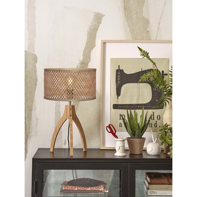 Good&Mojo-collectie Tafellamp Java 3-poot naturel bamboe naturel