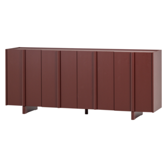 WOOOD BASU DRESSOIR GRENEN BORDEAUXROOD [fsc]