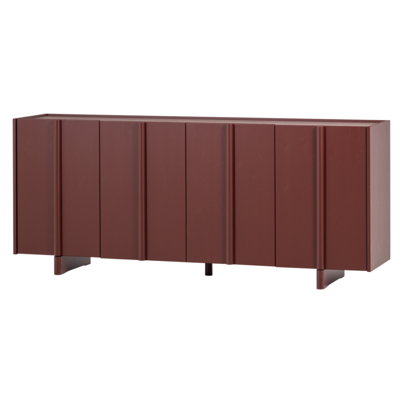 WOOOD-collectie BASU DRESSOIR GRENEN BORDEAUXROOD [fsc]