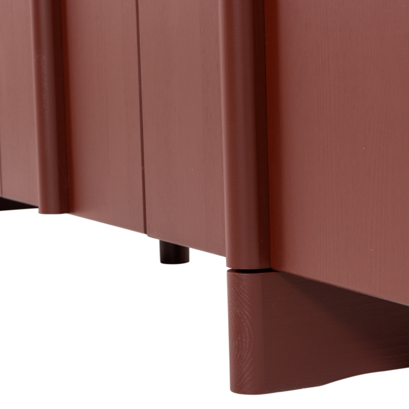 WOOOD-collectie BASU DRESSOIR GRENEN BORDEAUXROOD [fsc]