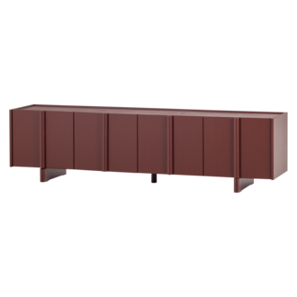 WOOOD BASU TV MEUBEL 200 CM GRENEN BORDEAUXROOD [fsc]