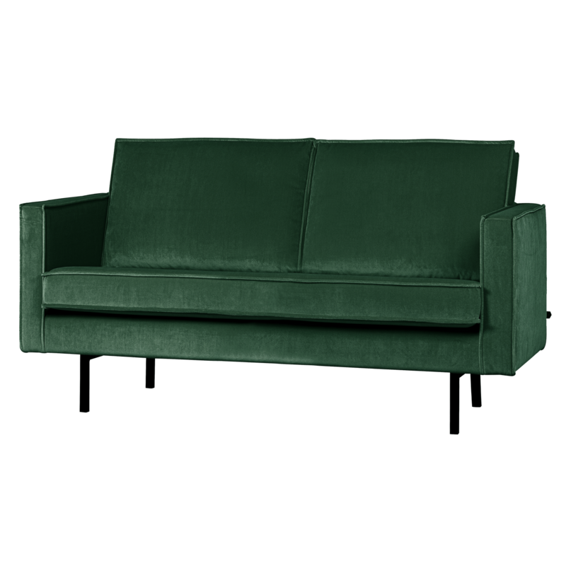 WOOOD-collectie RODEO 2-ZITS BANK VELVET BOSGROEN [fsc]