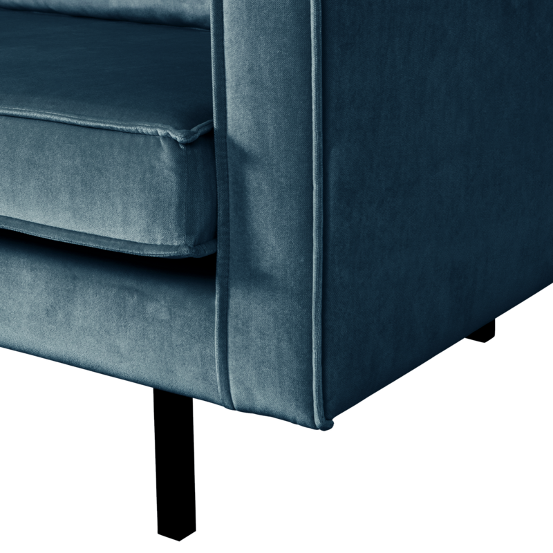 WOOOD-collectie RODEO 2-ZITS BANK VELVET BLAUW [fsc]
