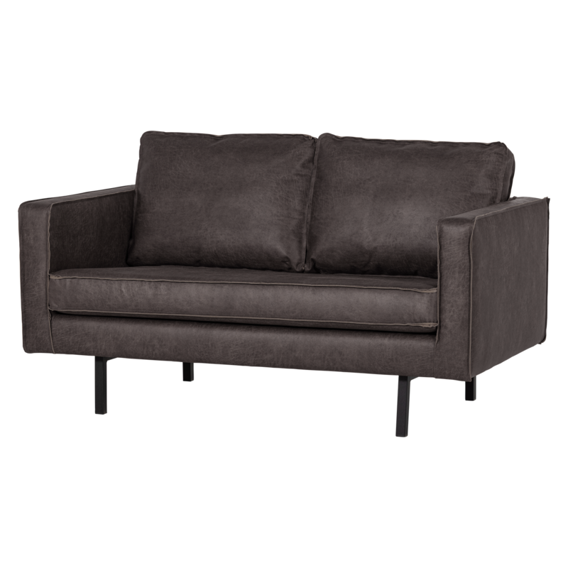 WOOOD-collectie RODEO 2-ZITS BANK ECOLEER ZWART [fsc]