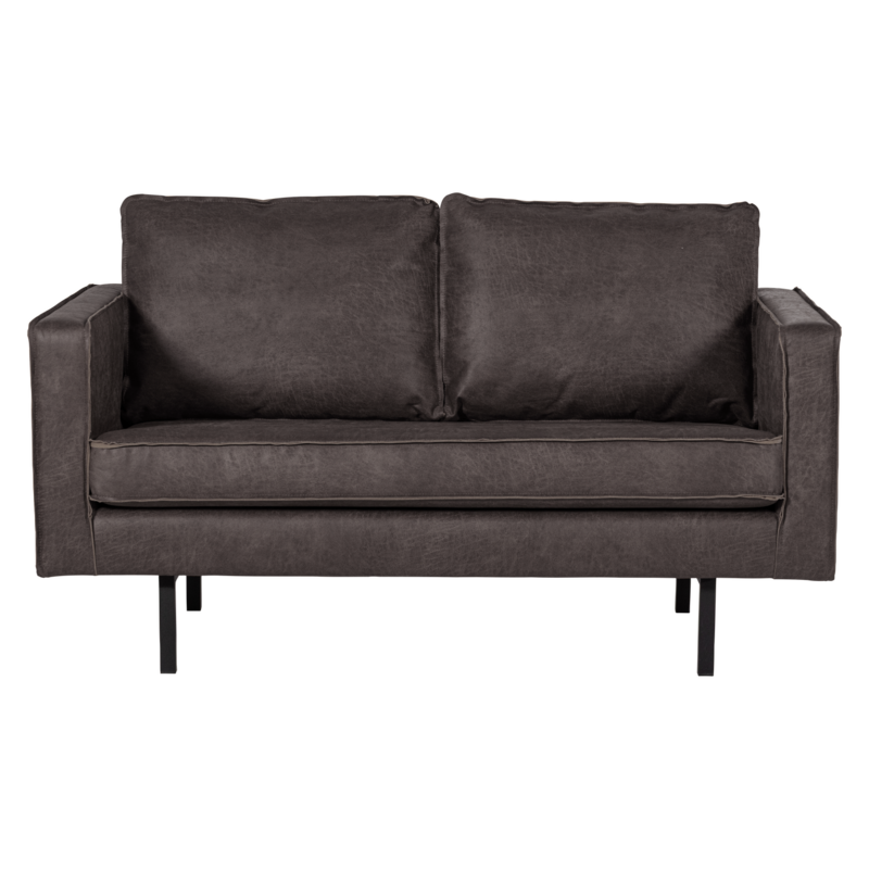 WOOOD-collectie RODEO 2-ZITS BANK ECOLEER ZWART [fsc]