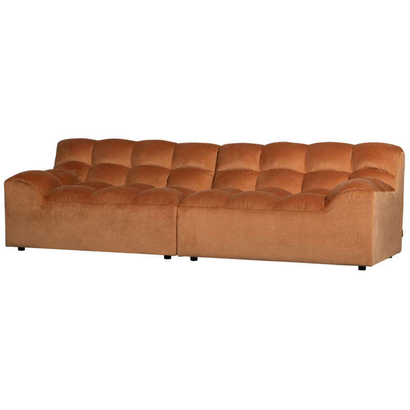 WOOOD-collectie ALLURE 3-ZITS BANK VELVET TERRA