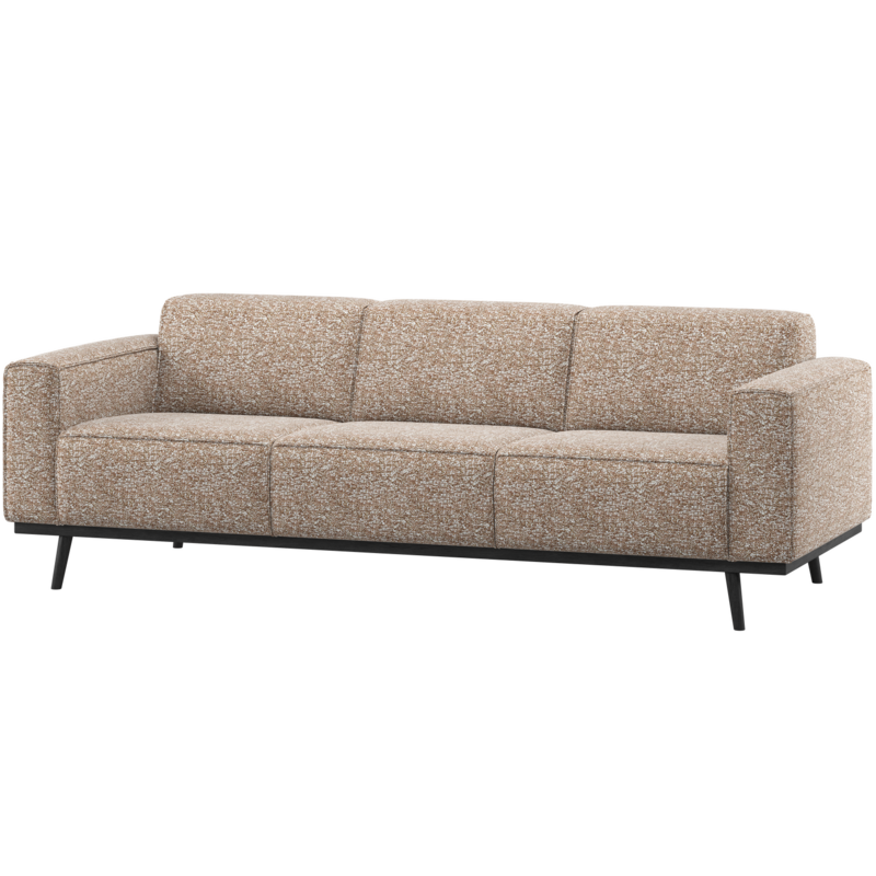 WOOOD-collectie STATEMENT 3-ZITS BANK 230 CM LICHTBRUIN MELANGE