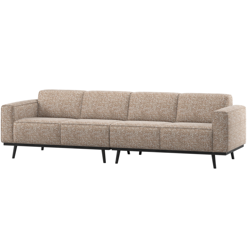 WOOOD-collectie STATEMENT 4-ZITS BANK 280 CM LICHTBRUIN MELANGE