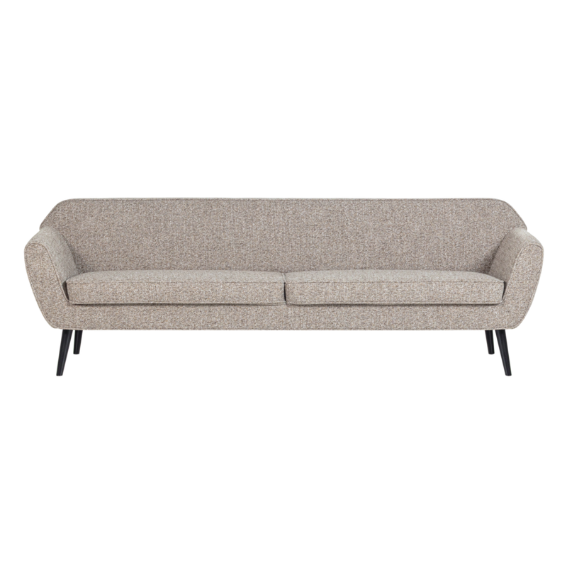 WOOOD ROCCO XL BANK 230 CM GEWEVEN STOF BRUIN MELANGE [fsc]