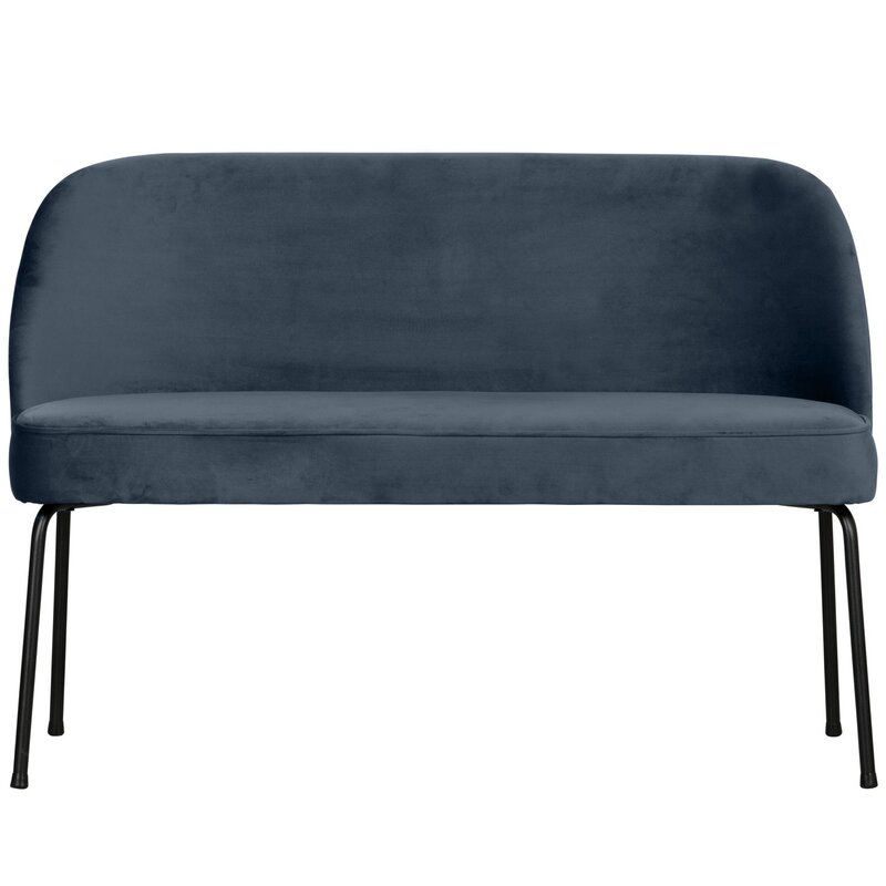 WOOOD-collectie VOGUE EETBANK VELVET BLAUW